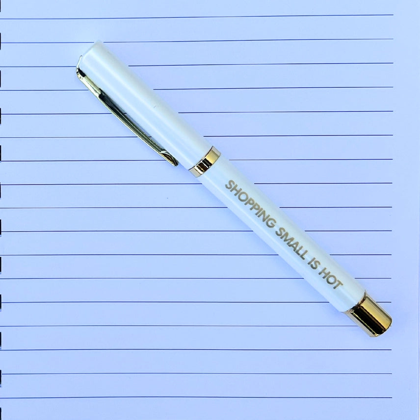 Hot Girls Support Small Business Journal with Pen