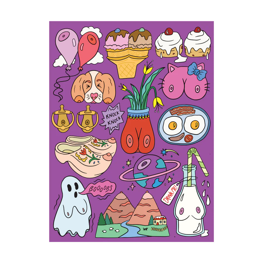 Illustrated boob Puzzle