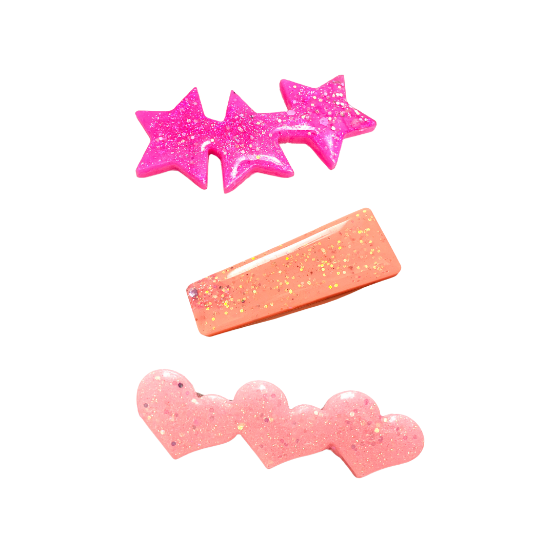 Resin Hair Clips