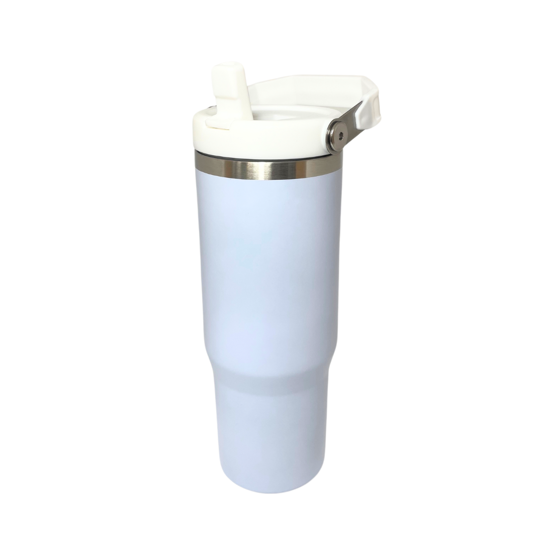 FLIP STRAW TUMBLER - WHITE - Sale