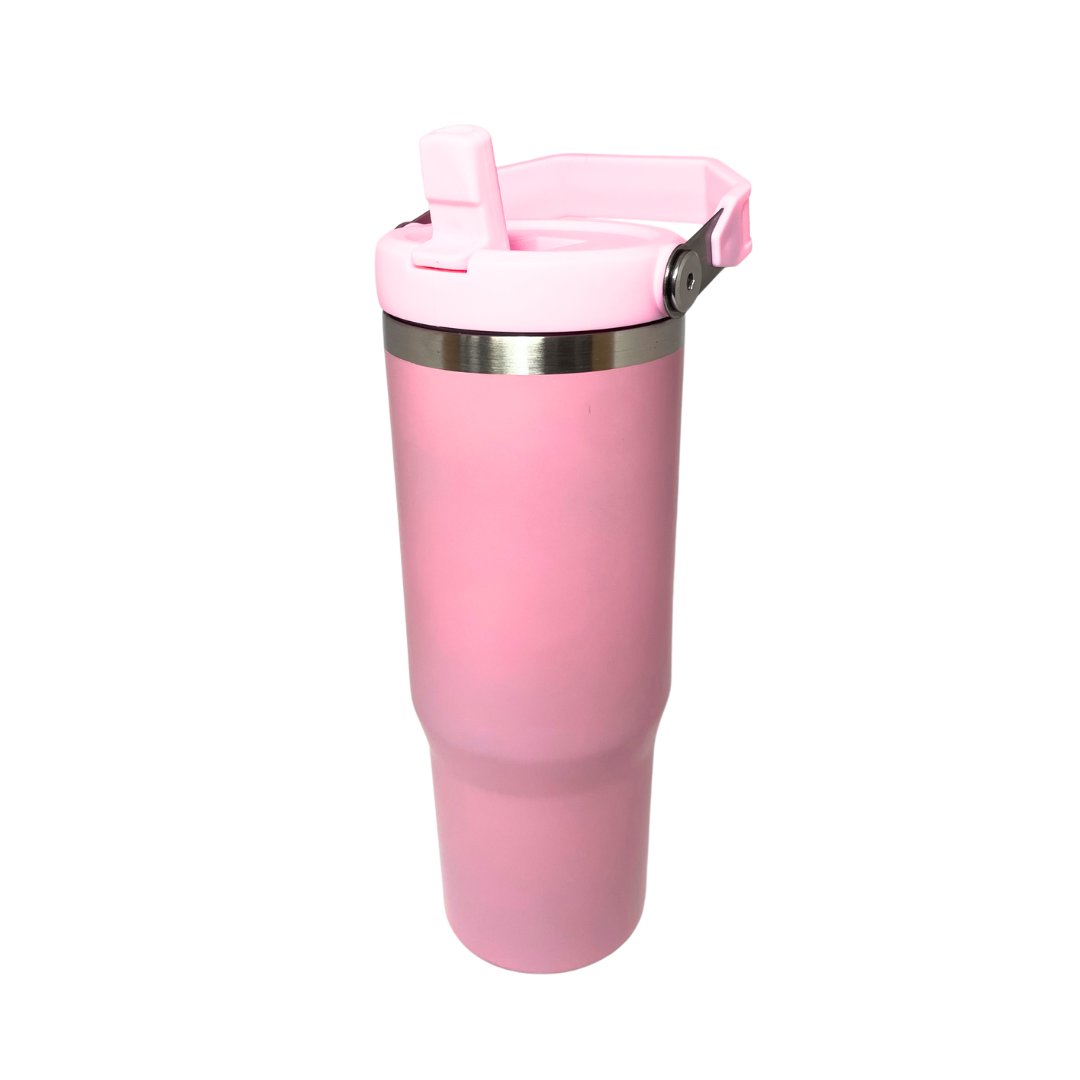 FLIP STRAW TUMBLER - LIGHT PINK - Sale