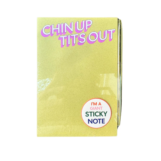 Chin Up Tits Out Notepad Sticky Note