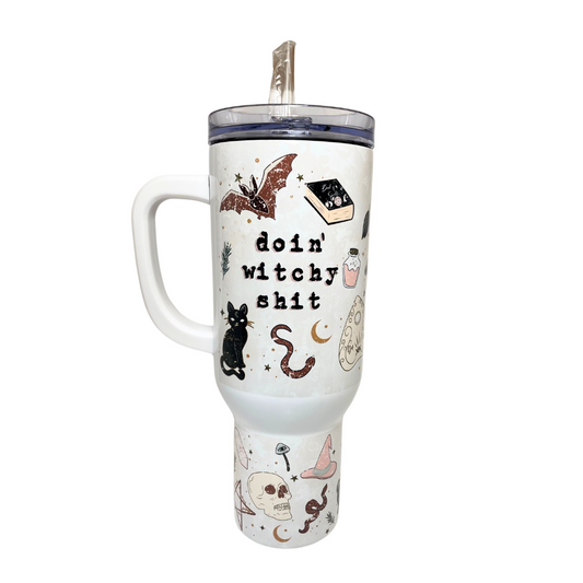 40 OZ TUMBLER - WITCHY SHIT
