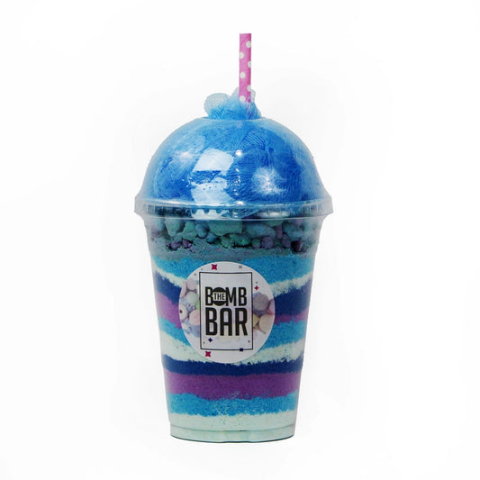 Bath Bomb Slush Cup - Blue Loofah