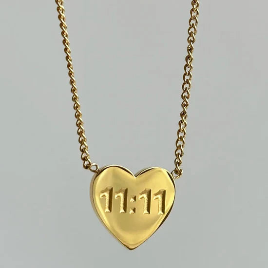 11:11 Heart - Stainless Steel Necklace