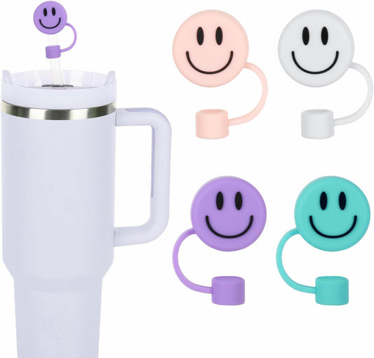 Silicone Happy Straw Topper - Sale