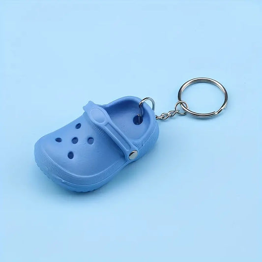 Mini Croc Keychain - Blue
