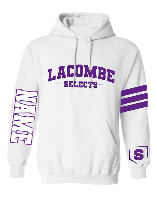WHITE LACOMBE SELECTS - ADULT SIZE HOODIE