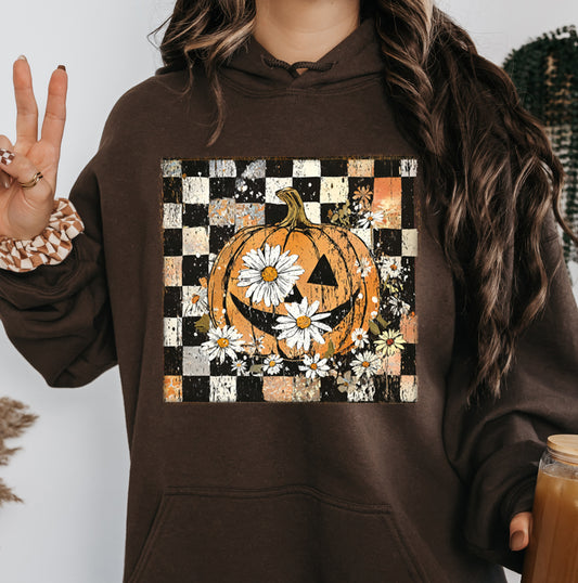 CHECKERED PUMPKIN - HOODIE