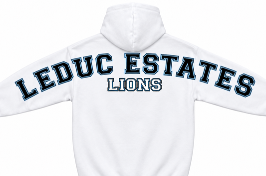 ÉLES LIONS- ADULT HOODIE - BIG HYPE - WHITE