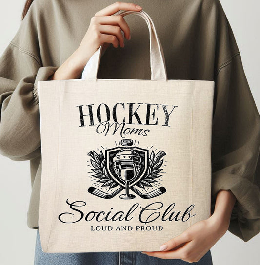 HOCKEY MOM'S SOCIAL CLUB-TOTE