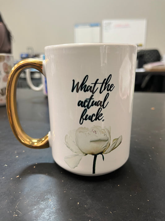 *SALE* -WHAT THE ACTUAL FUCK (GOLD HANDLE)-WORDS SMUDGED