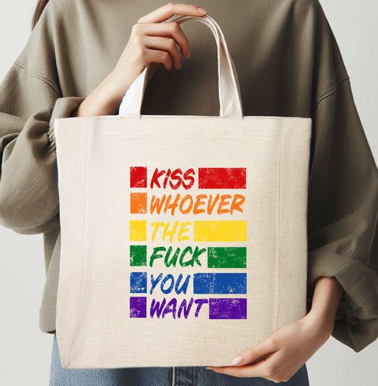 KISS WHOEVER YOU WANT - TOTE