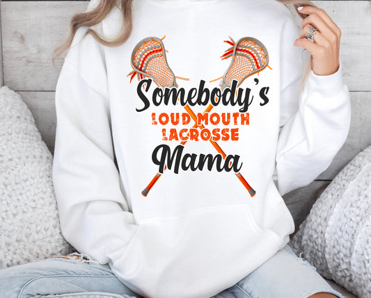 LOUD MOUTH LACROSSE MAMA - HOODIE