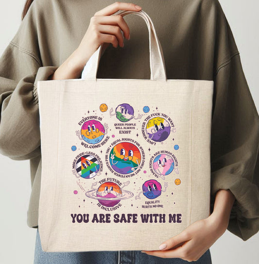 YOU ARE SAFE WITH ME - TOTE