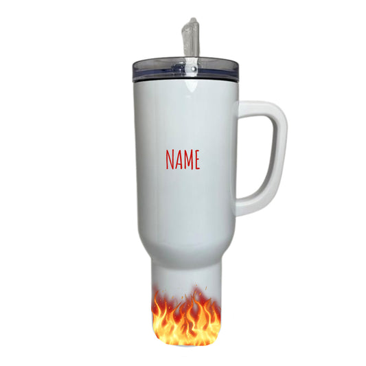 40 OZ TUMBLER -BEING A TEACHER IS EASY-CUSTOMIZABLE