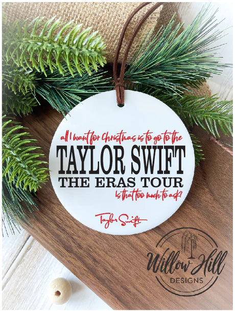 Christmas Ornament - Taylor Swift Tickets - Sale