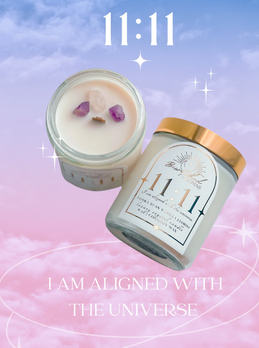 11:11 - Intention Magic Crystal Candle