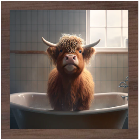 Baby Highland in a Tub