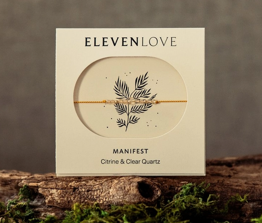 MANIFEST bracelet - Citrine & Clear quartz