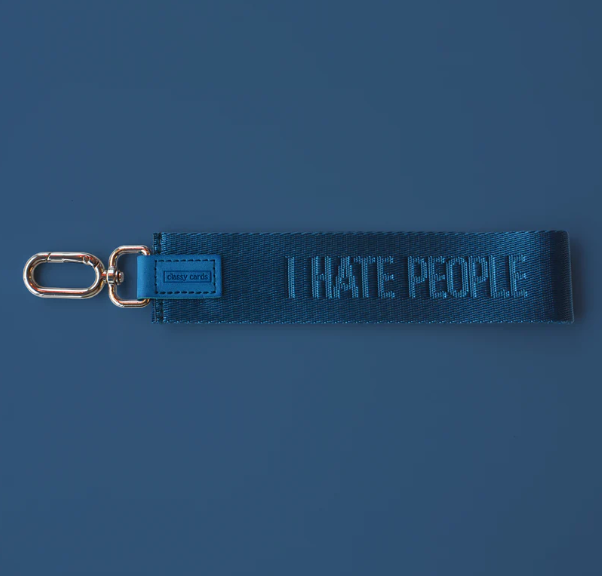 I Hate People - Wristlet Keychain