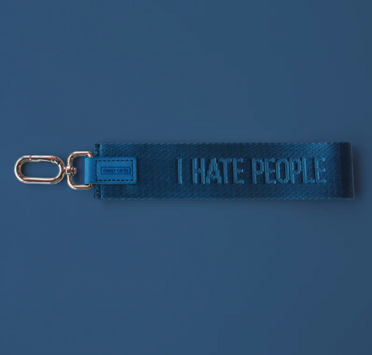 I Hate People - Wristlet Keychain