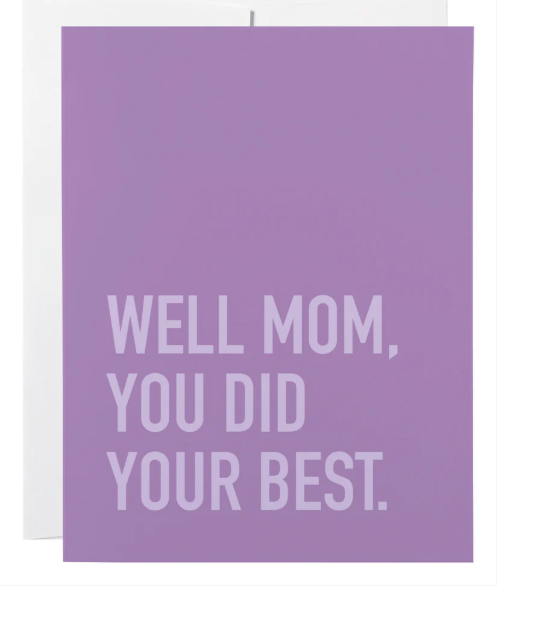 Did Your Best Card