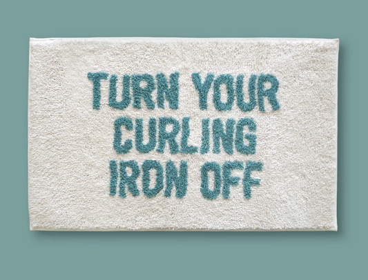 Curling Iron - bath mat
