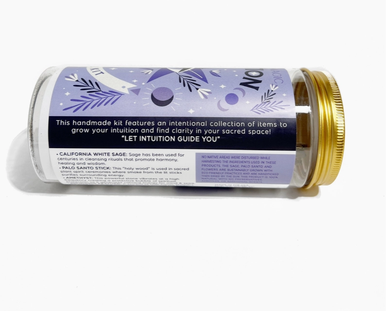 Intuition Kit with Amethyst, Palo Santo + Sage