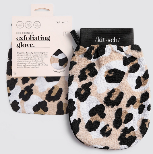 Eco-Friendly Exfoliating Glove - Leopard