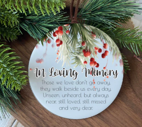 Christmas Ornament - In Loving Memory