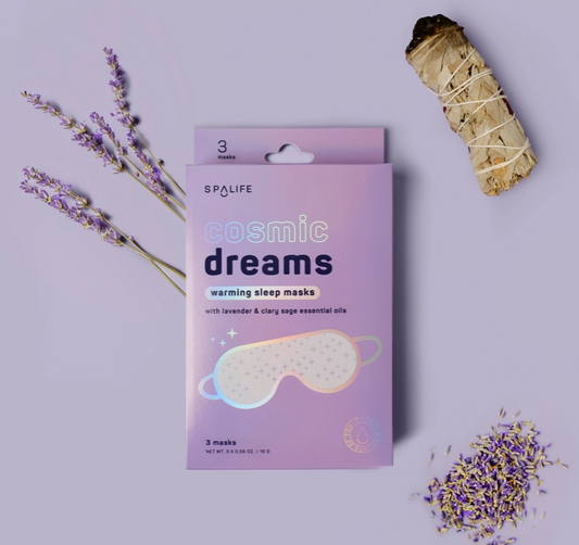 Cosmic Dreams Warming Sleep Masks, Spa Eye Masks - 3 Pk