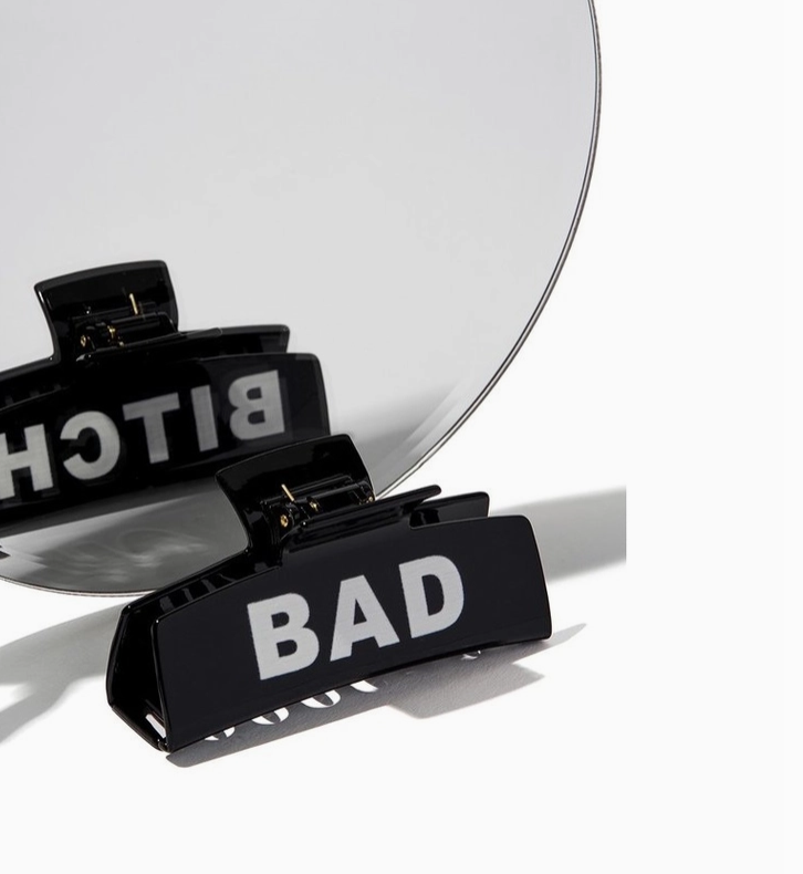 Bad Bitch Hair Clip - Black