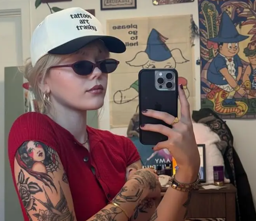 Tattoos Are Trashy - Two Tone Cap