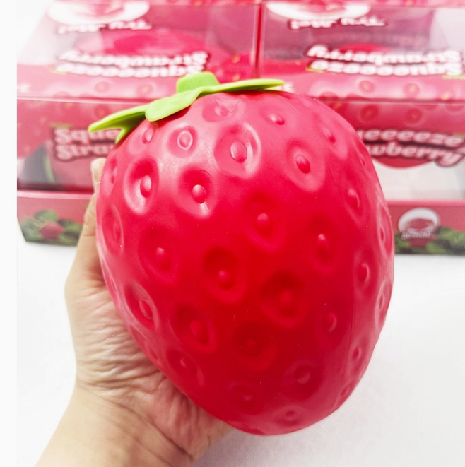 Jumbo Strawberry Squeeze Toy