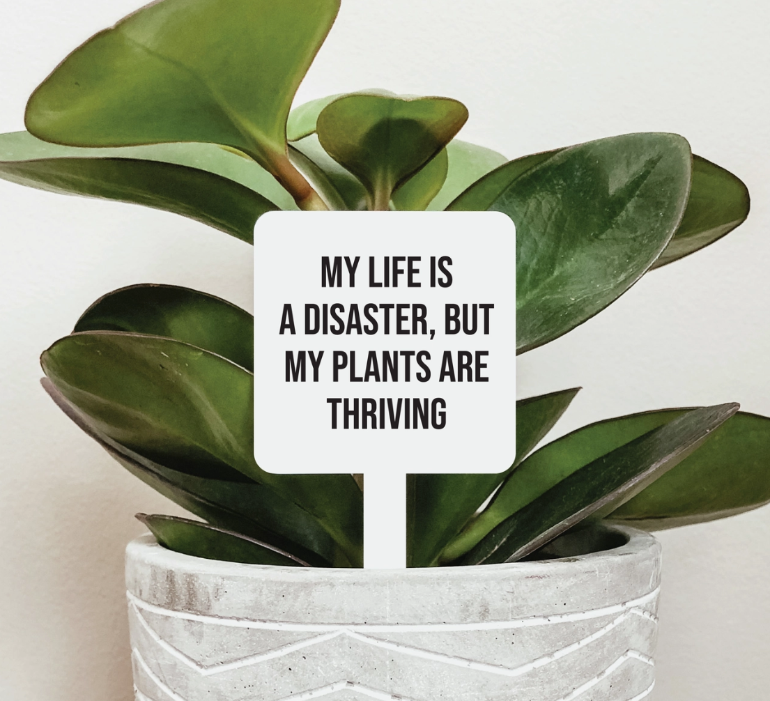 Plants Are Thriving Plant Marker