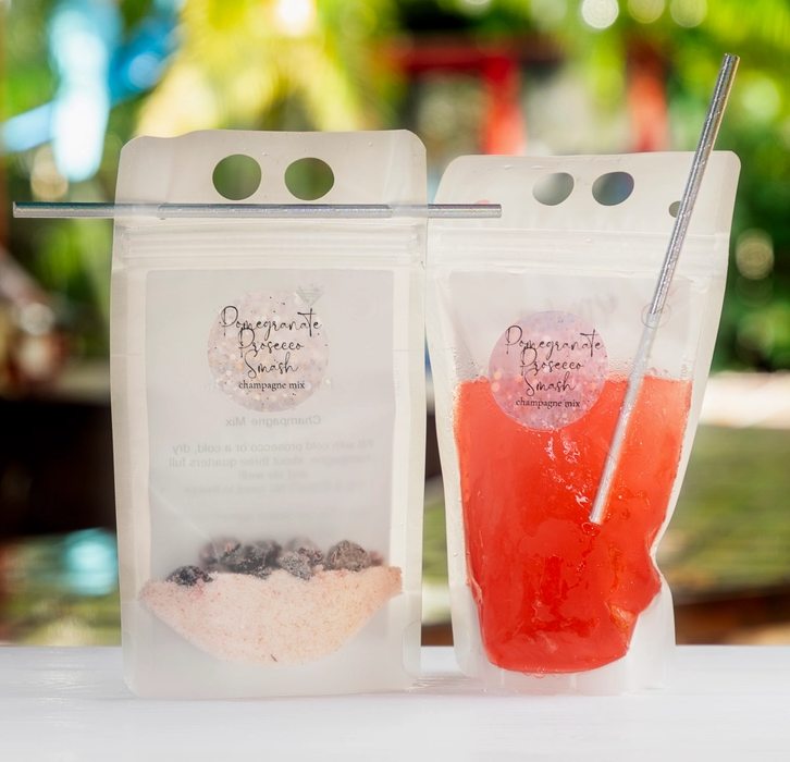 Adult Slush Drink -Pomegranate Prosecco Smash *individual serving