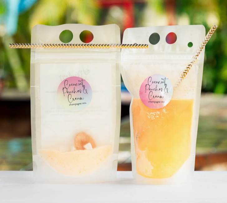 Adult Slush Drink -Coconut Peaches and Cream *individual serving