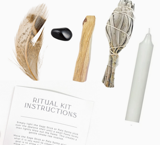 Empowering Kit with Obsidian, Palo Santo + Sage