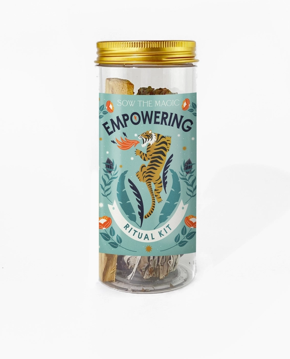 Empowering Kit with Obsidian, Palo Santo + Sage