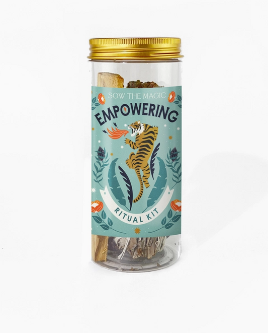 Empowering Kit with Obsidian, Palo Santo + Sage