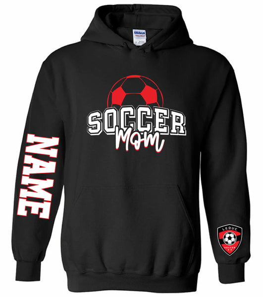 BLACK Leduc Soccer Hoodie- ADULT SIZE
