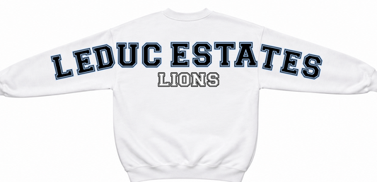 ÉLES LIONS- ADULT CREWNECK - BIG HYPE - WHITE