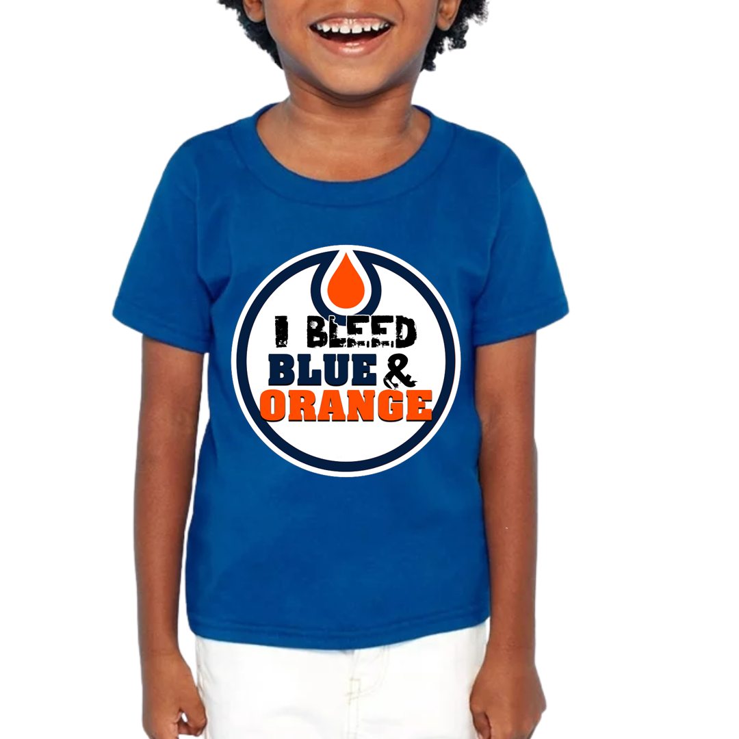 BLEED BLUE AND ORANGE