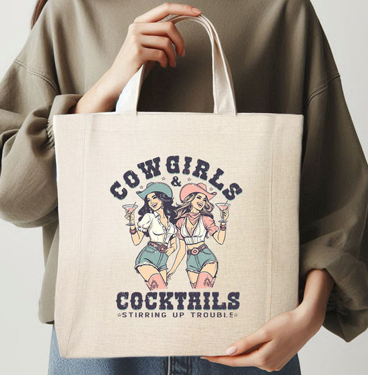COWGIRLS & COCKTAILS - TOTE