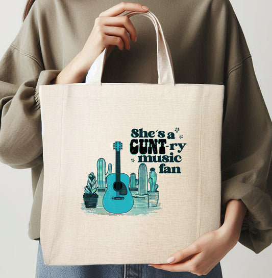 CUNT-RY MUSIC FAN - TOTE