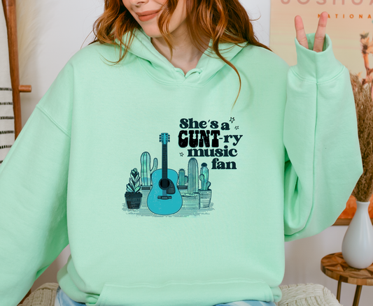 CUNT-RY MUSIC FAN - HOODIE