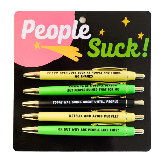 Sassy Pen Set - People Suck