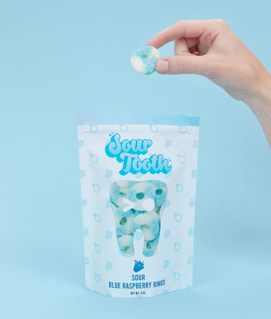 Sour Blue Raspberry Rings