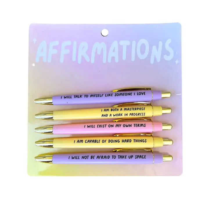 Sassy pen set- Affirmations
